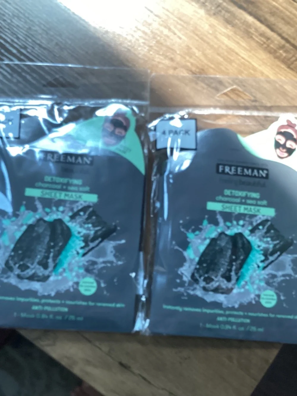 Freeman Feeling Beautiful Detoxifying Charcoal Sea Salt Sheet Masks Bundle